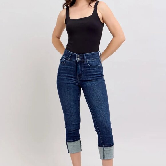 Judy Blue High-Waist Double Waist Band Skinny Jeans - Picture 1 of 11